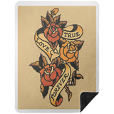 VINTAGE TAT 1 BSHL Premium Black Sherpa Blanket 60x80