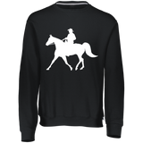 Missouri Fox Trotter WITH MALE RIDER WHITE 998HBB Youth Dri-Power Fleece Crewneck Sweatshirt