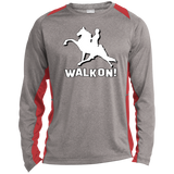 Walk On ST361LS Long Sleeve Heather Colorblock Performance Tee