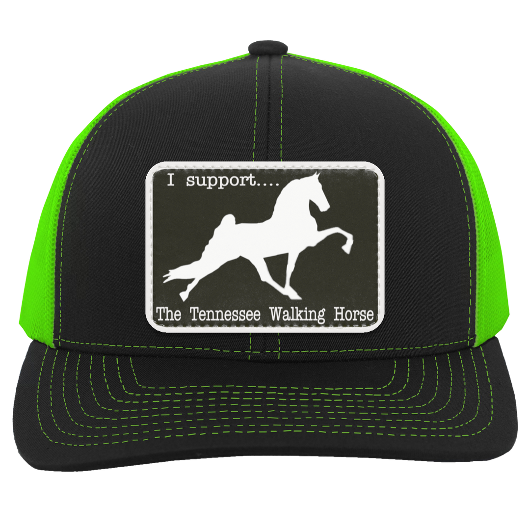 I SUPPORT THE TWH -RECTANGLE 104C Trucker Snap Back - Patch