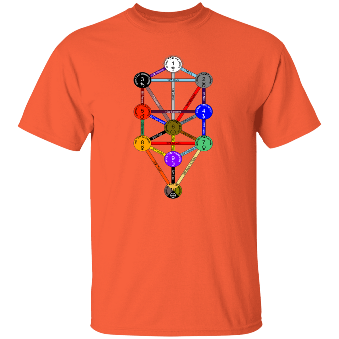 KABBAHLAH TREE OF LIFE 4HORSE G500 5.3 oz. T-Shirt