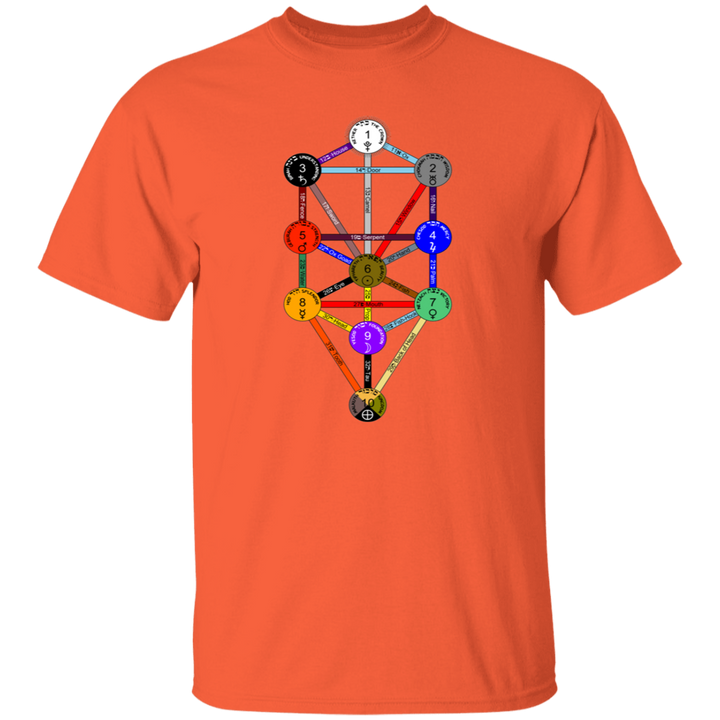 KABBAHLAH TREE OF LIFE 4HORSE G500 5.3 oz. T-Shirt