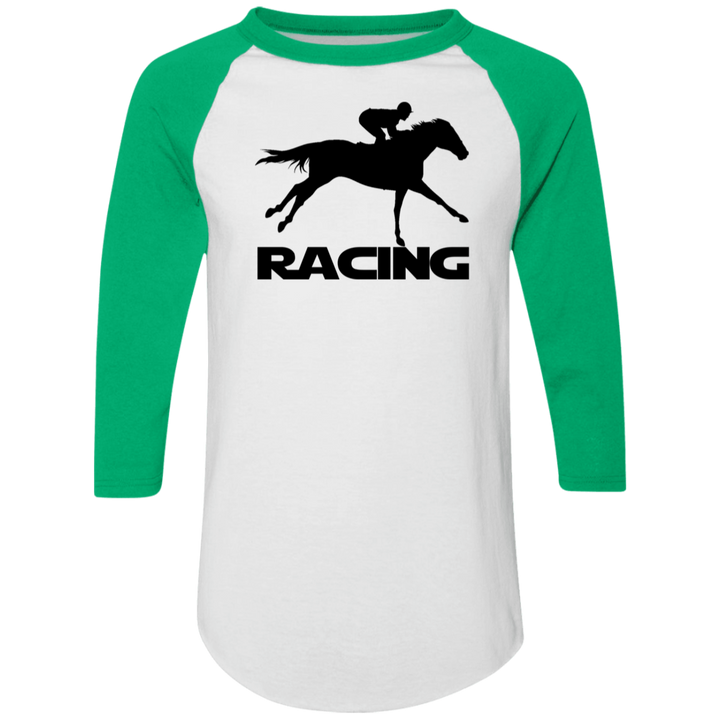 RACING (BLACK) 4HORSE 4420 Colorblock Raglan Jersey