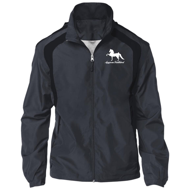 American Saddlebred 2 (white) JST60 Jersey-Lined Raglan Jacket