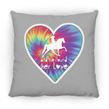 SHE FOUND HER LOVE TWH PLEASURE HEART ZP14 Small Square Pillow