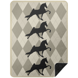 TWH PERFORMANCE ARGLE BLANKET BSHL Premium Black Sherpa Blanket 60x80