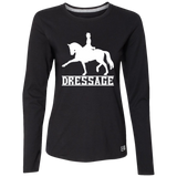 Dressage style 1(WHITE) 4HORSE 64LTTX Ladies’ Essential Dri-Power Long Sleeve Tee