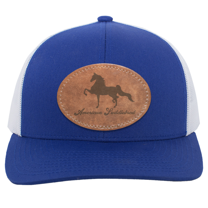 AMERICAN SADDLEBRED ON LEATHER 104C Trucker Snap Back - Patch