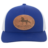 AMERICAN SADDLEBRED ON LEATHER 104C Trucker Snap Back - Patch