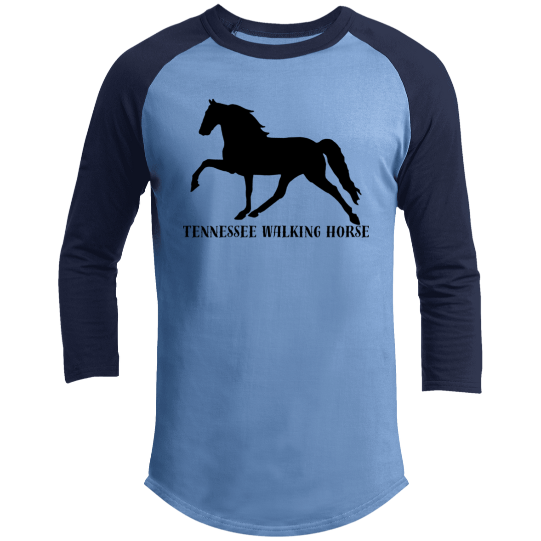 Tennessee Walker (black) 4HORSE T200 3/4 Raglan Sleeve Shirt
