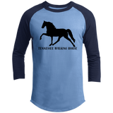 Tennessee Walker (black) 4HORSE T200 3/4 Raglan Sleeve Shirt