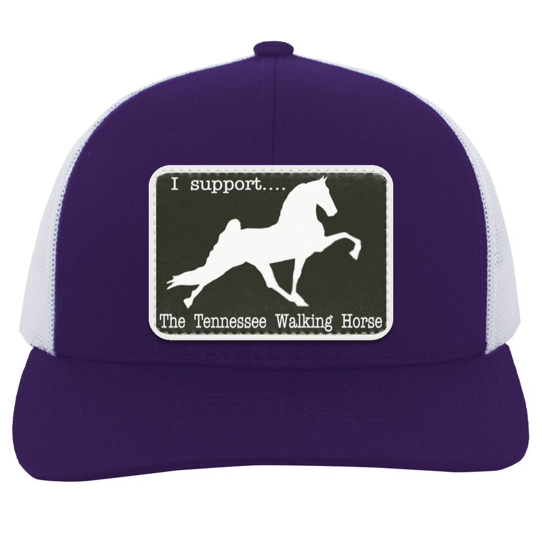 I SUPPORT THE TWH -RECTANGLE 104C Trucker Snap Back - Patch