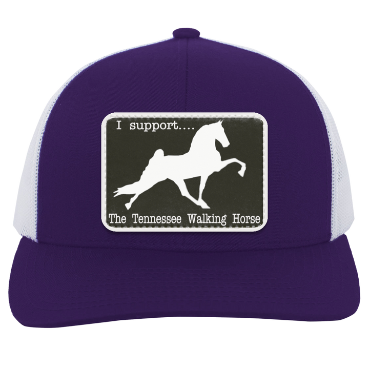 I SUPPORT THE TWH -RECTANGLE 104C Trucker Snap Back - Patch