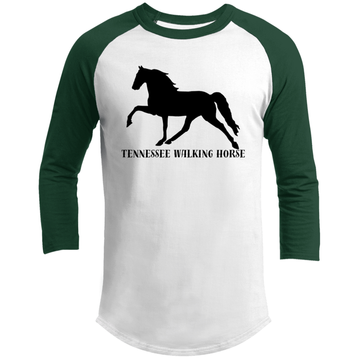Tennessee Walker (black) 4HORSE T200 3/4 Raglan Sleeve Shirt