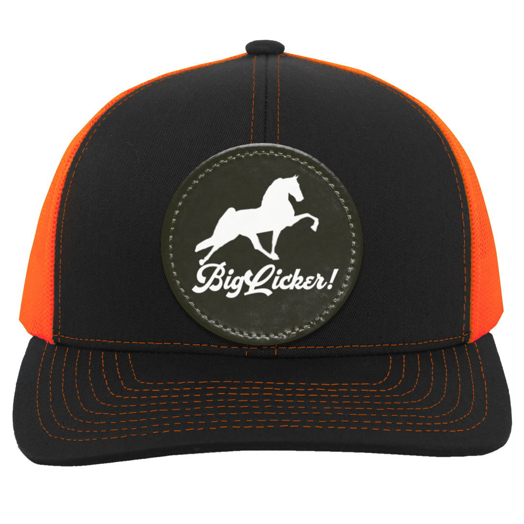BIG LICKER PATCH HATTRUCKER HAT ( THREE SHAPES-12 COLORS AND STYLES)