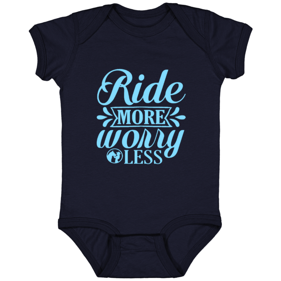 RIDE MORE WORRY LESS 4424 Infant Fine Jersey Bodysuit