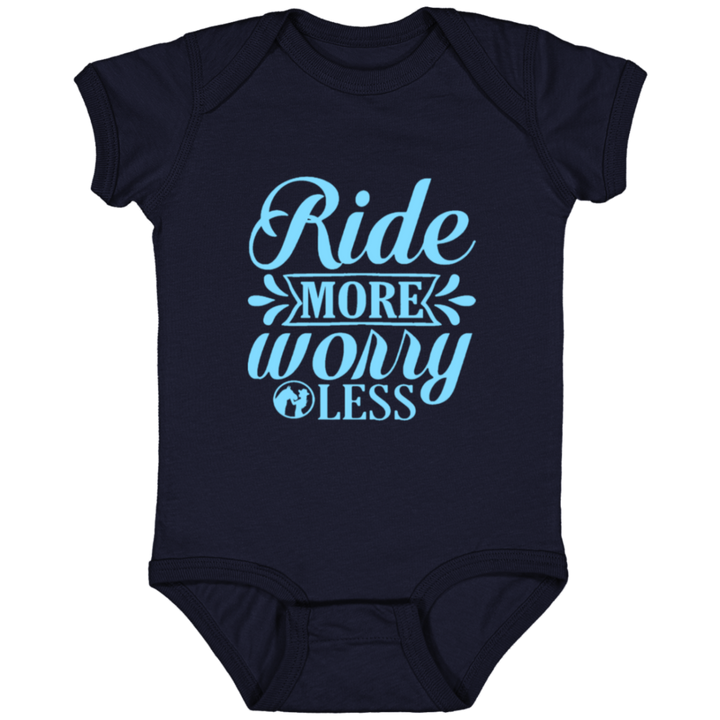 RIDE MORE WORRY LESS 4424 Infant Fine Jersey Bodysuit