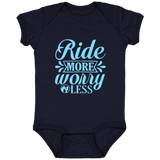 RIDE MORE WORRY LESS 4424 Infant Fine Jersey Bodysuit
