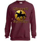 MISSOURI FOX TROTTER 1 PC90Y Youth Crewneck Sweatshirt