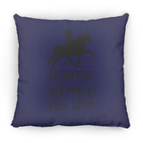 HAPPILY EVER AFTER (TWH Pleasure) Blk ZP14 Small Square Pillow