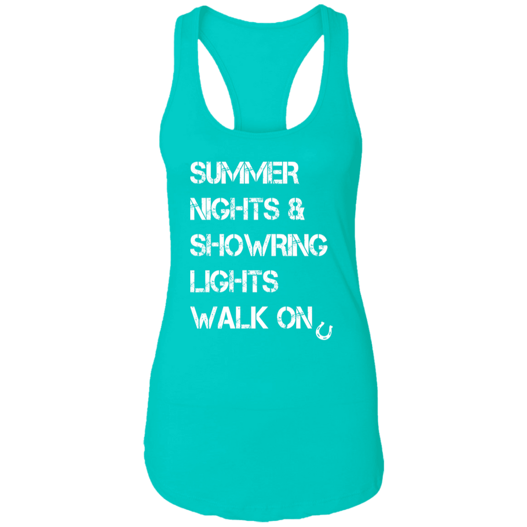 Summer Nights Showring Lights Walk On NL1533 Ladies Ideal Racerback Tank