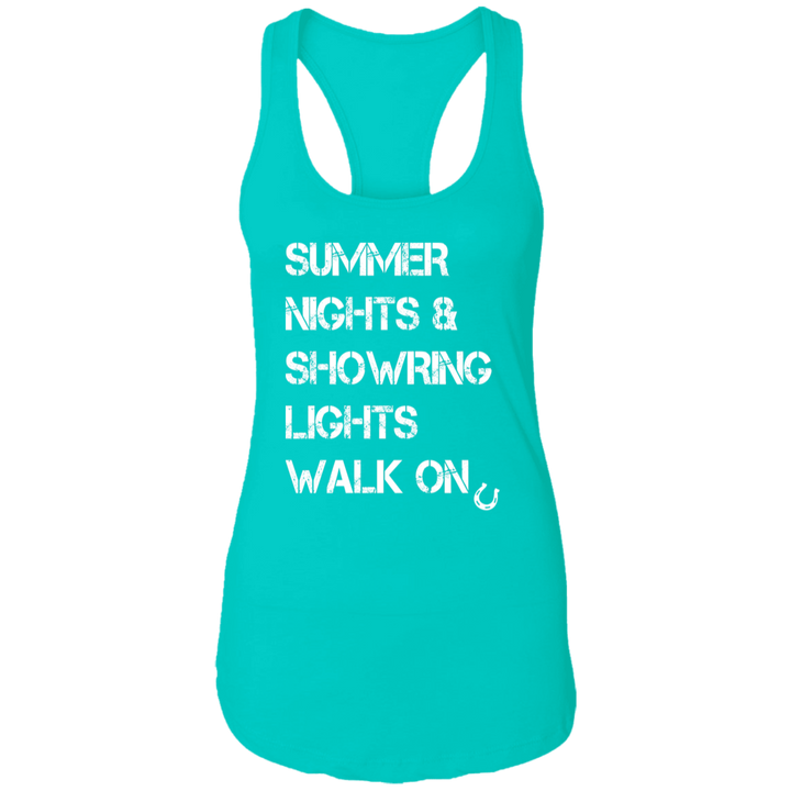 Summer Nights Showring Lights Walk On NL1533 Ladies Ideal Racerback Tank