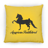 American Saddlebred 2 (black) ZP18 Large Square Pillow