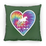 SHE FOUND HER LOVE TWH PLEASURE HEART ZP18 Large Square Pillow