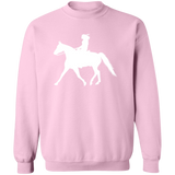 Missouri Fox Trotter LADY FINAL ART WHITE G180 Crewneck Pullover Sweatshirt
