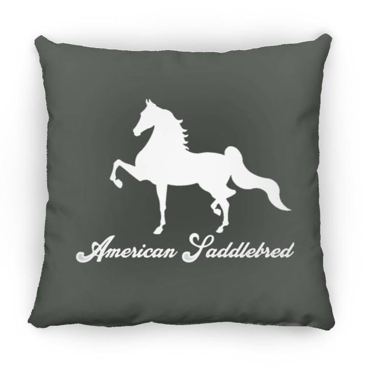 AMERICAN SADDLEBRED (DESIGN 1) WHITE 4HORSE PILLOWS THREE SIZES