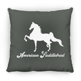 AMERICAN SADDLEBRED (DESIGN 1) WHITE 4HORSE PILLOWS THREE SIZES