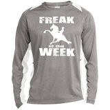 Freak Of The Week ST361LS Long Sleeve Heather Colorblock Performance Tee