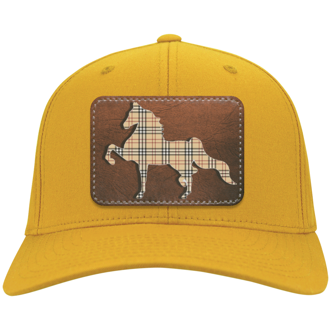 AMERICAN SADDLEBRED LEATHER PATCH (BURBURY) CP80 Twill Cap - Patch