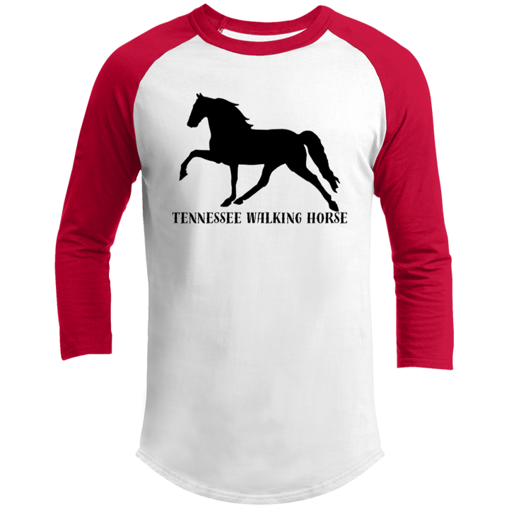 Tennessee Walker (black) 4HORSE T200 3/4 Raglan Sleeve Shirt