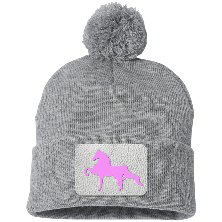 AMERICAN SADDLEBRED PINK SP15 Pom Pom Knit Cap - Patch