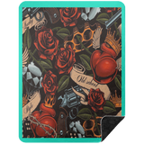 VINTAGE TAT 3 BSHL Premium Black Sherpa Blanket 60x80