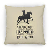 HAPPILY EVER AFTER (TWH Pleasure) Blk ZP14 Small Square Pillow