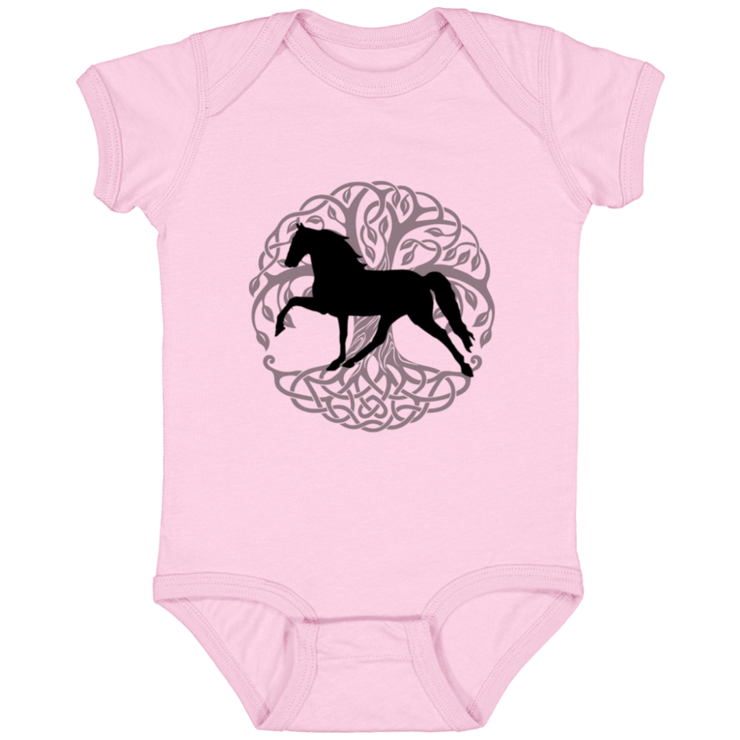 Tennessee Walking Horse PLEASURE TREE OF LIFE 4424 Infant Fine Jersey Bodysuit