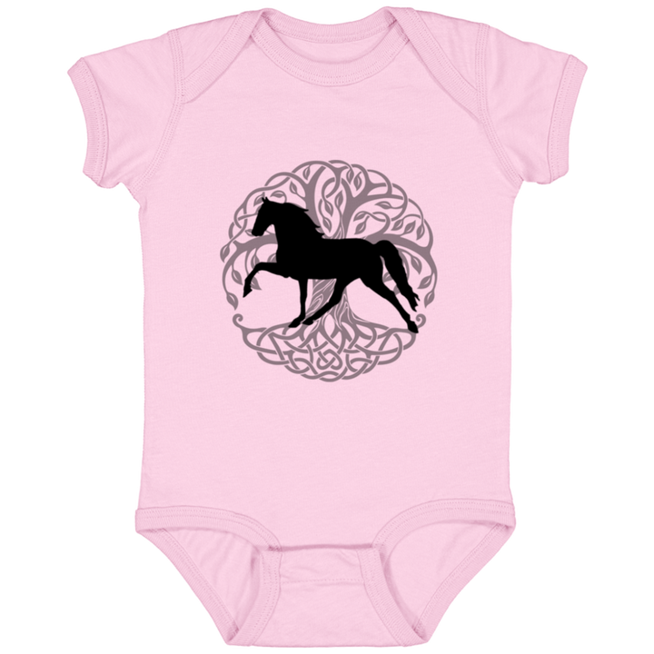 Tennessee Walking Horse PLEASURE TREE OF LIFE 4424 Infant Fine Jersey Bodysuit