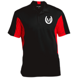 MANES RANCH (white) ST655 Men's Colorblock Performance Polo