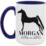 MORGAN STYLE 1 4HORSE AM15OZ 15oz. Accent Mug