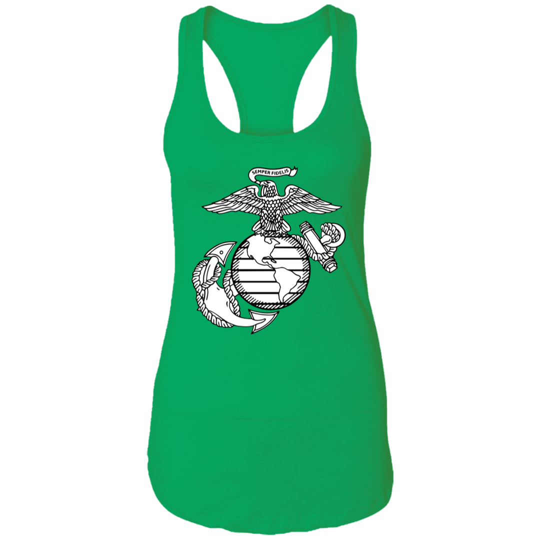 USMC EGA Symbol NL1533 Ladies Ideal Racerback Tank