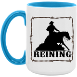 REINING STYLE 1 4HORSE AM15OZ 15oz. Accent Mug