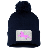 AMERICAN SADDLEBRED PINK SP15 Pom Pom Knit Cap - Patch