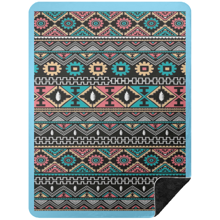 AZTEC 1 BSHL Premium Black Sherpa Blanket 60x80