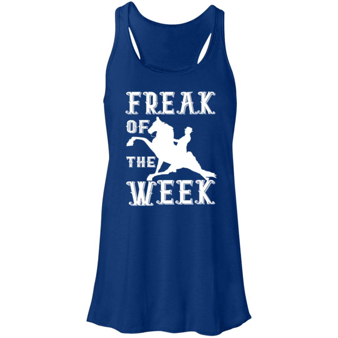 FREAK OF THE WEEK (WHITE) B8800 Flowy Racerback Tank