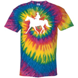 Missouri Fox Trotter WITH MALE RIDER WHITE CD100 100% Cotton Tie Dye T-Shirt