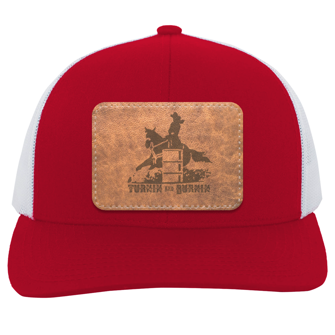 TURNIN AND BURNIN ON LEATHER 104C Trucker Snap Back - Patch