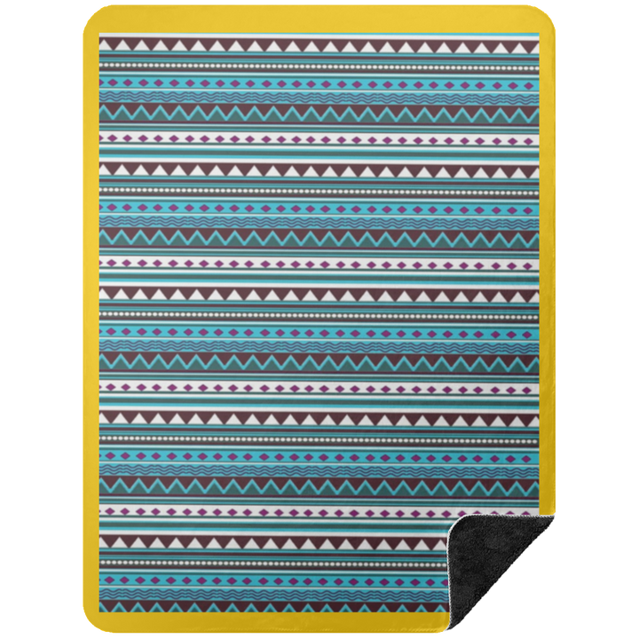 AZTEC 2 BSHL Premium Black Sherpa Blanket 60x80