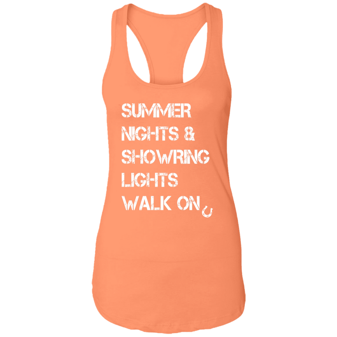 Summer Nights Showring Lights Walk On NL1533 Ladies Ideal Racerback Tank